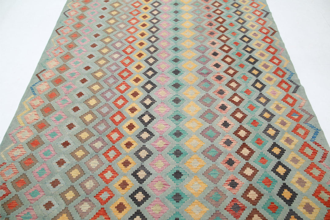 Kilim 6’ 4″ x 9’ 6″ - No. AV84206 - ALRUG Rug Store