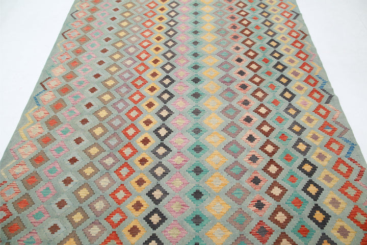 Kilim 6’ 4″ x 9’ 6″ - No. AV84206 - ALRUG Rug Store