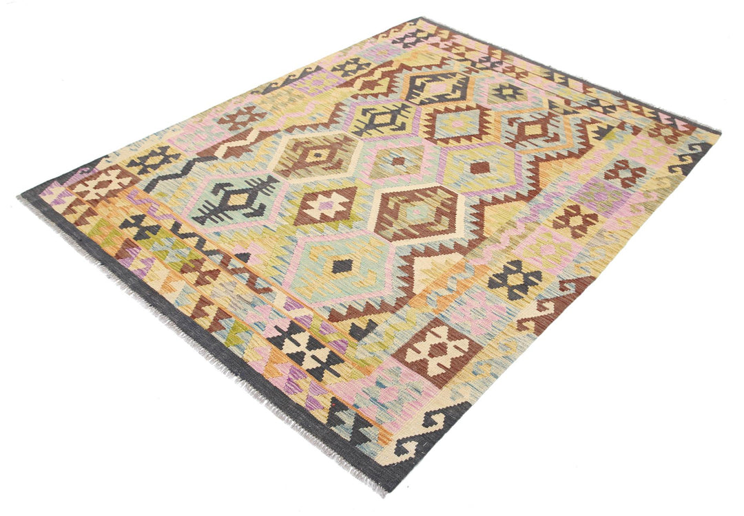 Kilim 5’ 0″ x 6’ 7″ - No. AV30079 - ALRUG Rug Store