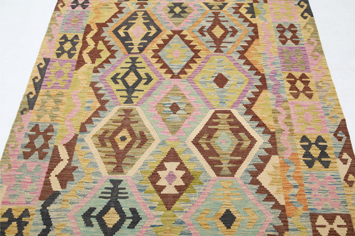 Kilim 5’ 0″ x 6’ 7″ - No. AV30079 - ALRUG Rug Store