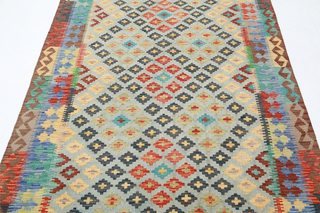 Kilim 4’ 9″ x 6’ 6″ - No. AV66124 - ALRUG Rug Store