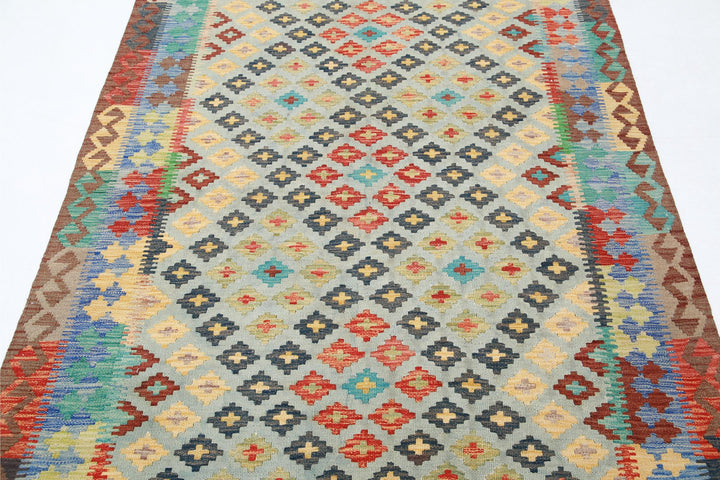 Kilim 4’ 9″ x 6’ 6″ - No. AV66124 - ALRUG Rug Store