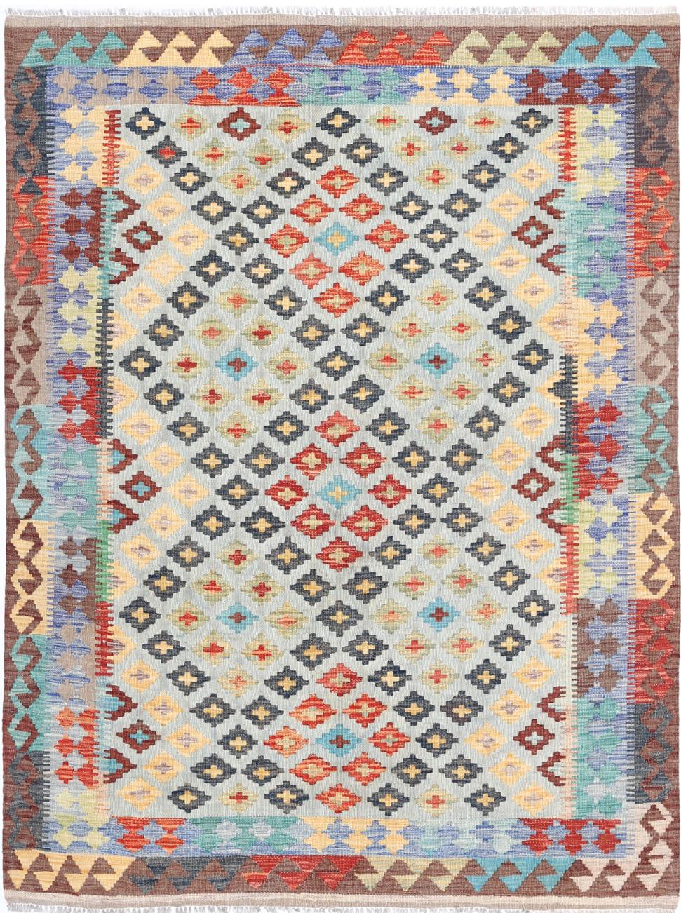 Kilim 4’ 9″ x 6’ 6″ - No. AV66124 - ALRUG Rug Store
