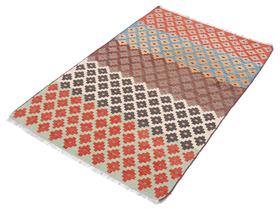 Kilim 3’ 1″ x 4’ 8″ - No. AV41267 - ALRUG Rug Store