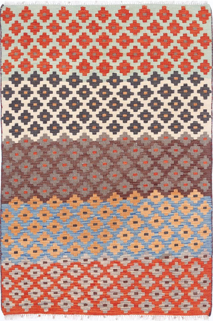 Kilim 3’ 1″ x 4’ 8″ - No. AV41267 - ALRUG Rug Store