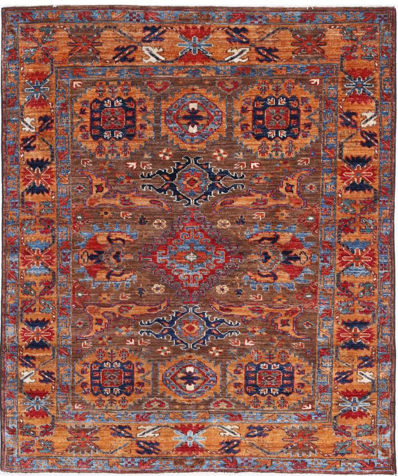 Humna 4’ 0″ x 4’ 10” - No. AV54183 - ALRUG Rug Store