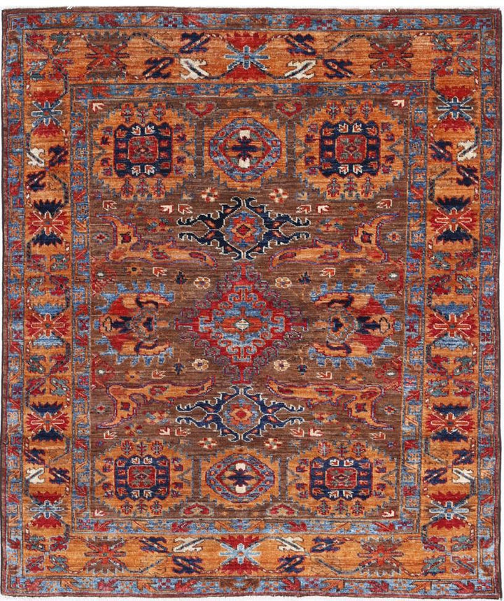 Humna 4’ 0″ x 4’ 10” - No. AV54183 - ALRUG Rug Store