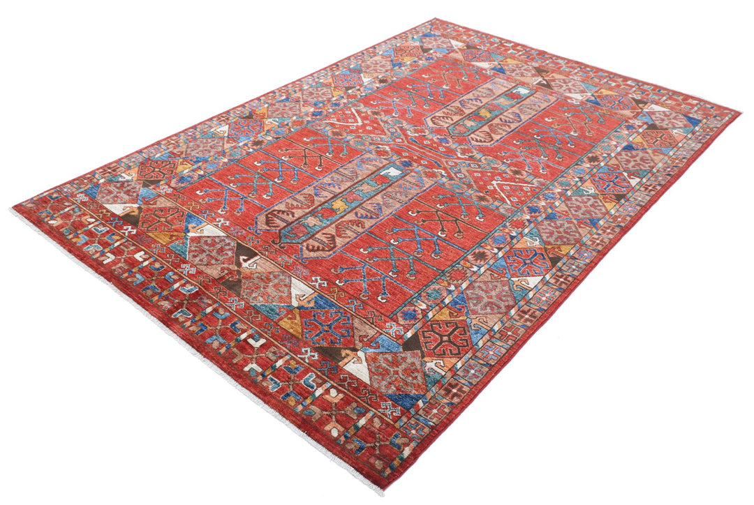 Humna 5’ 6″ x 8’ 3″ - No. AV85976 - ALRUG Rug Store