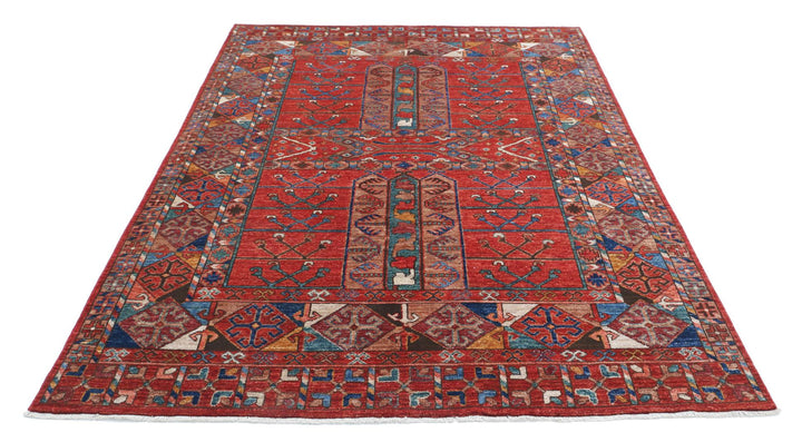 Humna 5’ 6″ x 8’ 3″ - No. AV85976 - ALRUG Rug Store