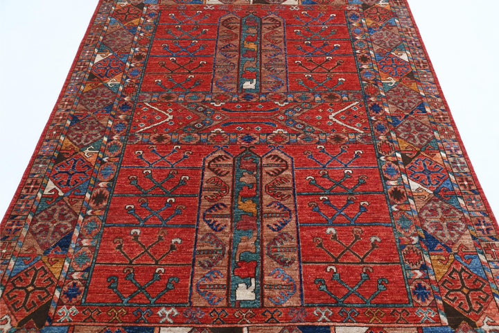 Humna 5’ 6″ x 8’ 3″ - No. AV85976 - ALRUG Rug Store