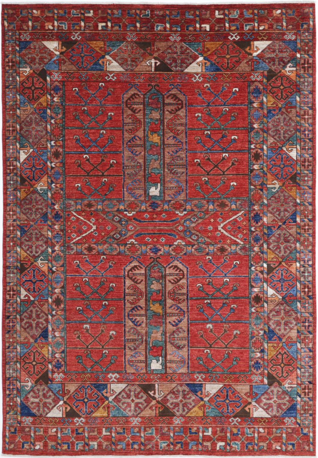 Humna 5’ 6″ x 8’ 3″ - No. AV85976 - ALRUG Rug Store