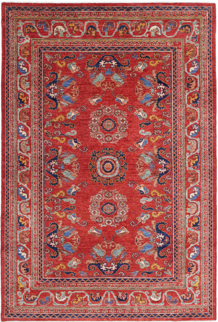 Humna 5’ 9″ x 8’ 8″ - No. AV34119 - ALRUG Rug Store