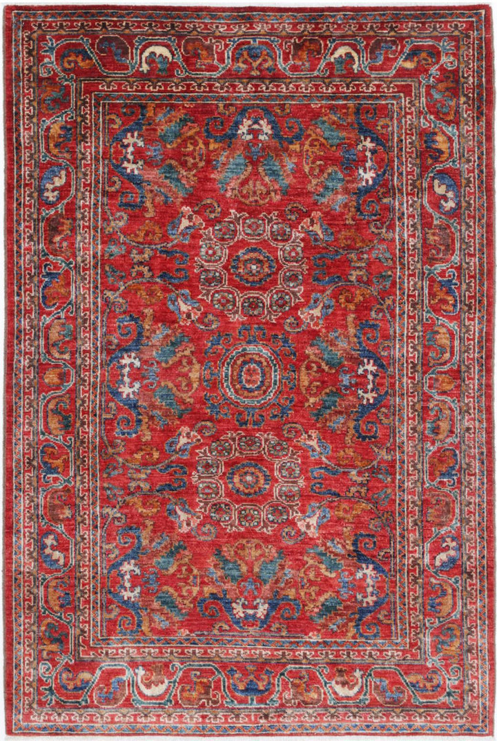 Humna 4’ 0″ x 6’ 1″ - No. AV53965 - ALRUG Rug Store