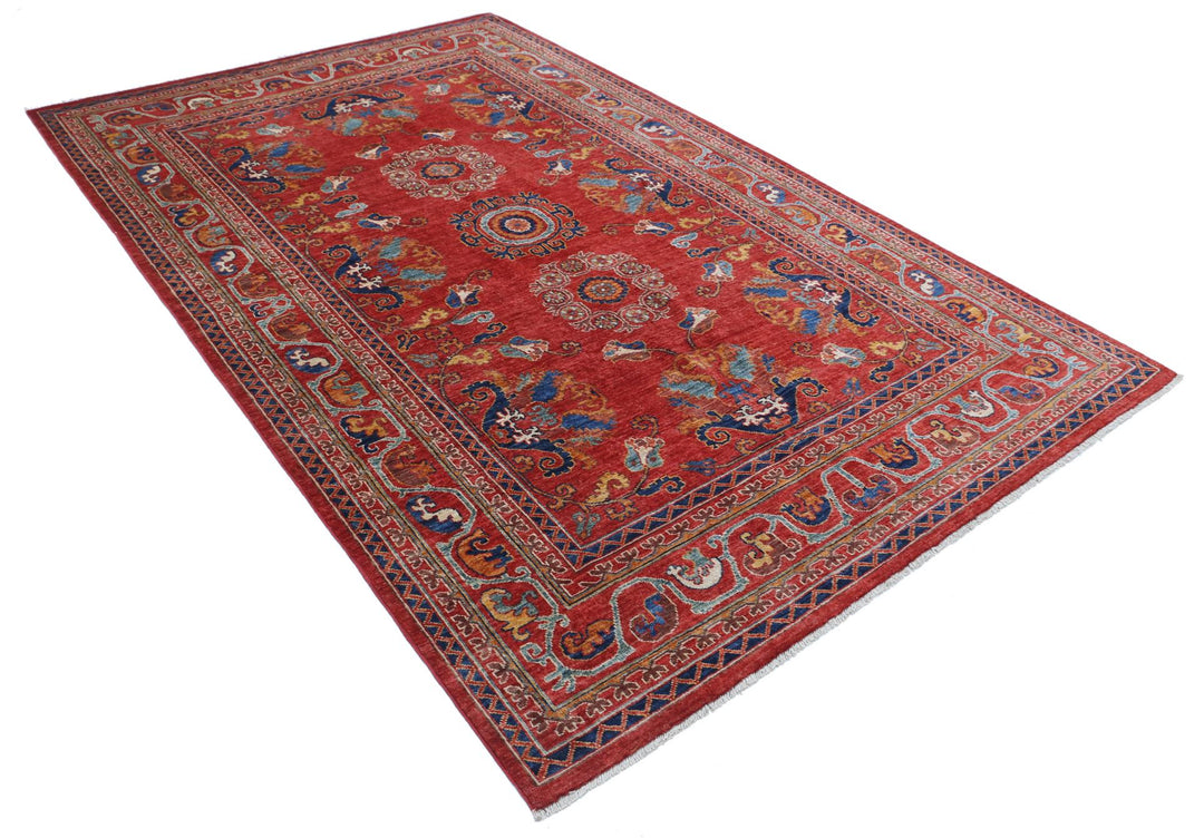 Humna 5’ 10” x 9’ 1″ - No. AV35984 - ALRUG Rug Store