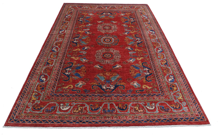 Humna 5’ 10” x 9’ 1″ - No. AV35984 - ALRUG Rug Store