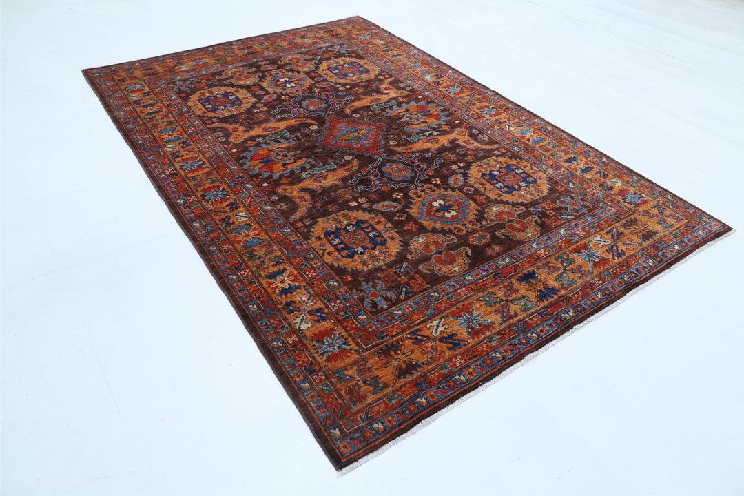 Humna 6’ 0″ x 8’ 10” - No. AV23484 - ALRUG Rug Store