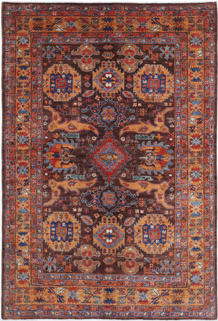 Humna 6’ 0″ x 8’ 10” - No. AV23484 - ALRUG Rug Store