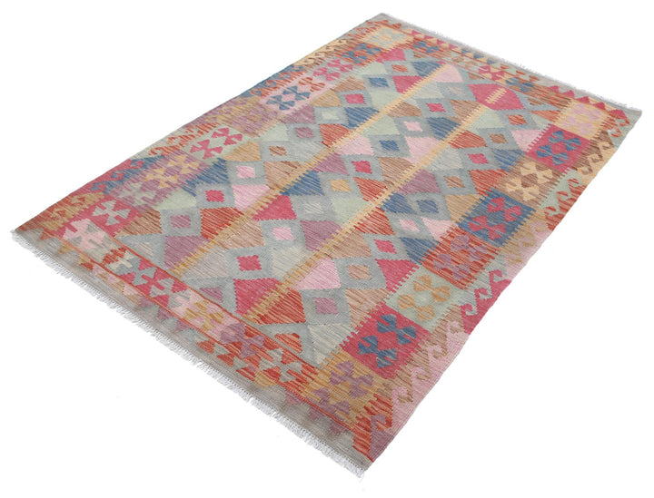 Kilim 3’ 11” x 5’ 9″ - No. AV61603 - ALRUG Rug Store