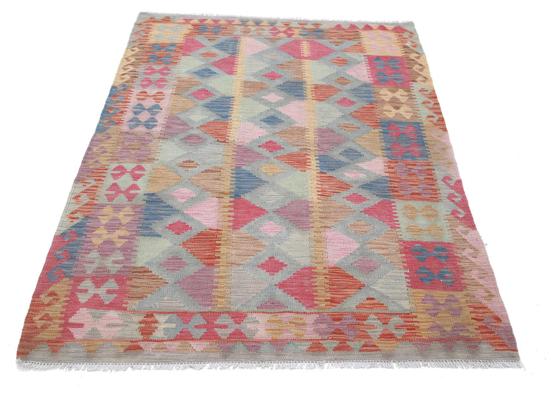 Kilim 3’ 11” x 5’ 9″ - No. AV61603 - ALRUG Rug Store