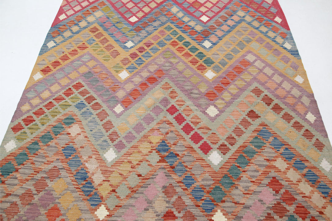 Kilim 5’ 10” x 7’ 3″ - No. AV37625 - ALRUG Rug Store