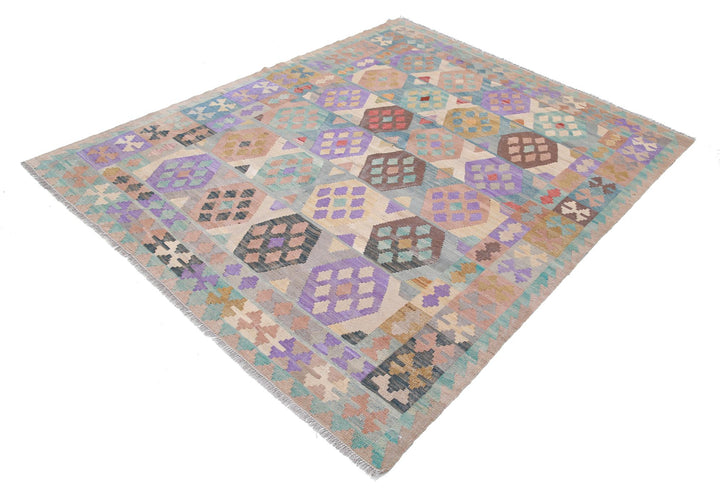 Kilim 5’ 10” x 7’ 5″ - No. AV58806 - ALRUG Rug Store