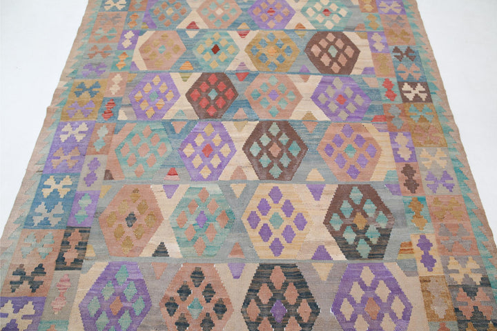 Kilim 5’ 10” x 7’ 5″ - No. AV58806 - ALRUG Rug Store