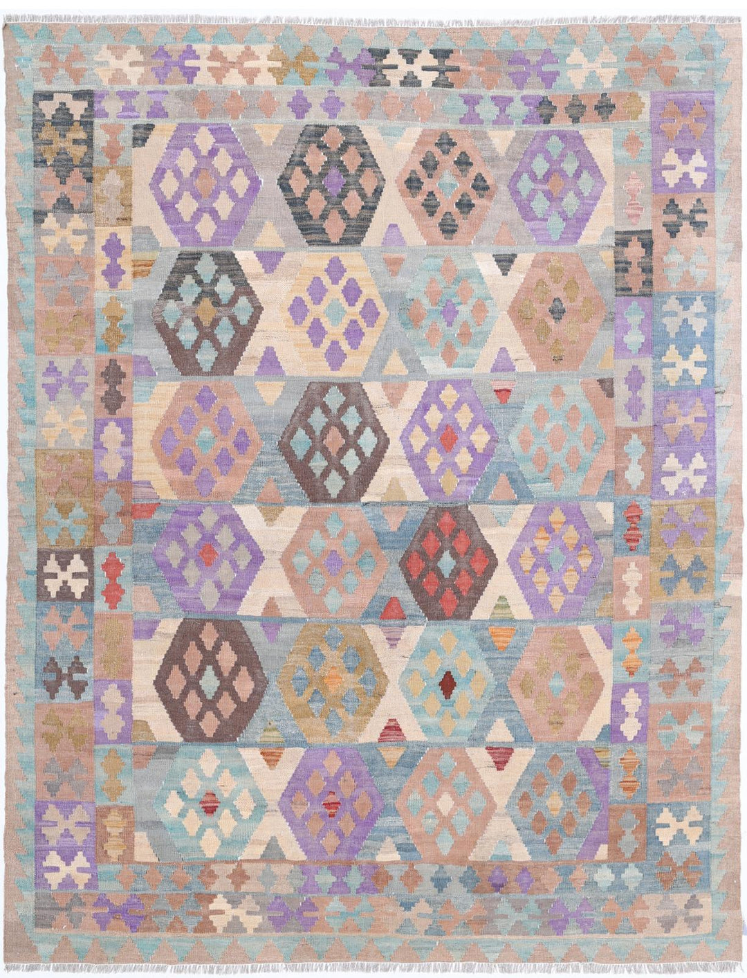 Kilim 5’ 10” x 7’ 5″ - No. AV58806 - ALRUG Rug Store