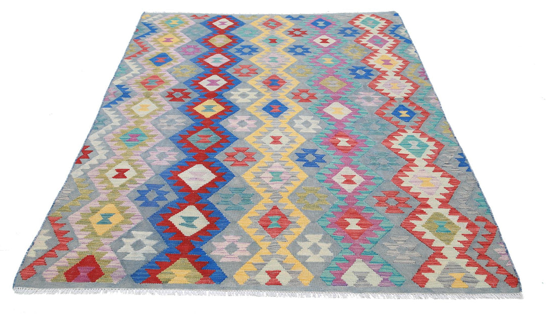 Kilim 5’ 5″ x 7’ 8″ - No. AV97666 - ALRUG Rug Store