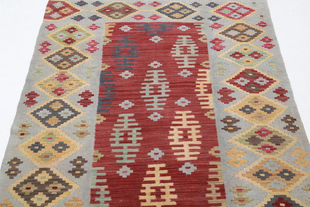 Kilim 3’ 9″ x 6’ 1″ - No. AV58888 - ALRUG Rug Store