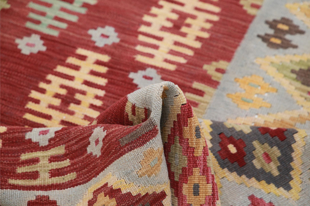 Kilim 3’ 9″ x 6’ 1″ - No. AV58888 - ALRUG Rug Store
