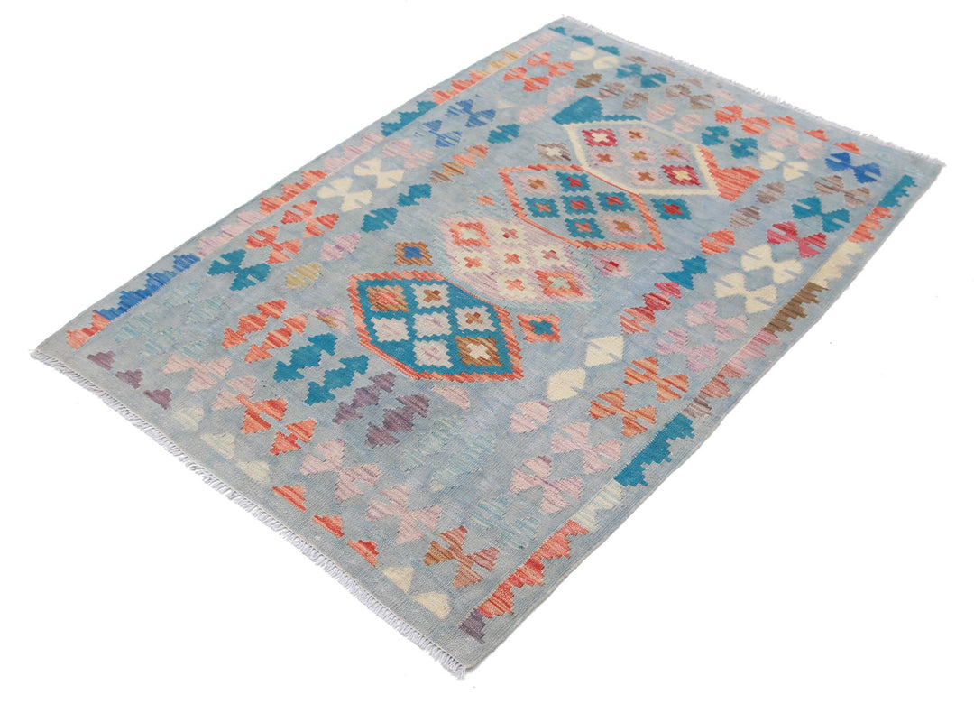 Kilim 3’ 4″ x 4’ 10” - No. AV23575 - ALRUG Rug Store