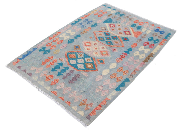 Kilim 3’ 4″ x 4’ 10” - No. AV23575 - ALRUG Rug Store