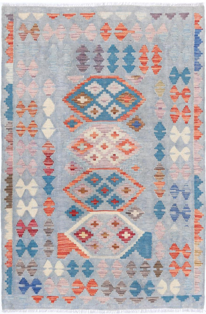 Kilim 3’ 4″ x 4’ 10” - No. AV23575 - ALRUG Rug Store