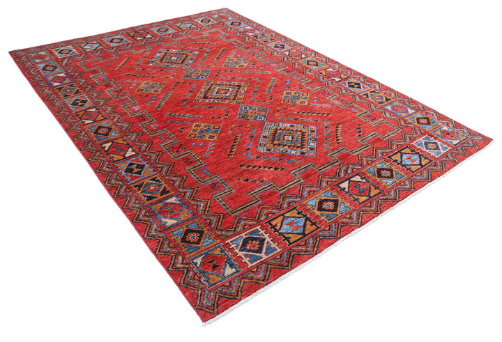 Humna 6’ 6″ x 8’ 7″ - No. AV11316 - ALRUG Rug Store