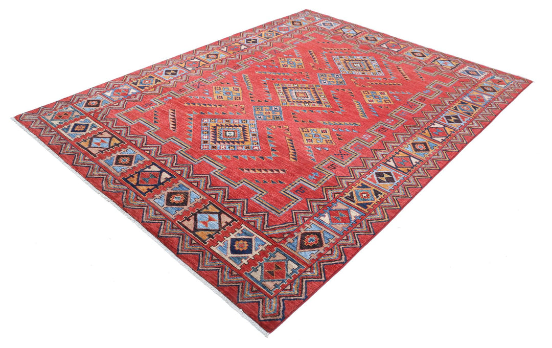 Humna 6’ 6″ x 8’ 7″ - No. AV11316 - ALRUG Rug Store