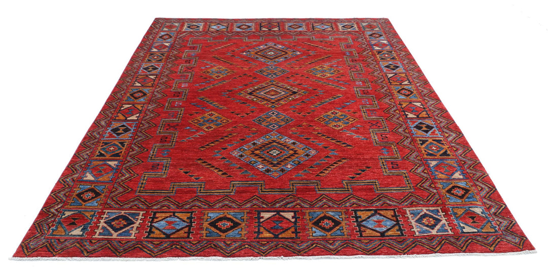 Humna 6’ 6″ x 8’ 7″ - No. AV11316 - ALRUG Rug Store