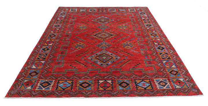 Humna 6’ 6″ x 8’ 7″ - No. AV11316 - ALRUG Rug Store