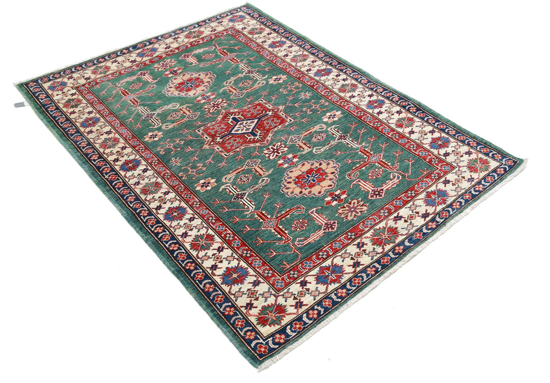 Kazak 3’ 10” x 5’ 0″ - No. AV57222 - ALRUG Rug Store
