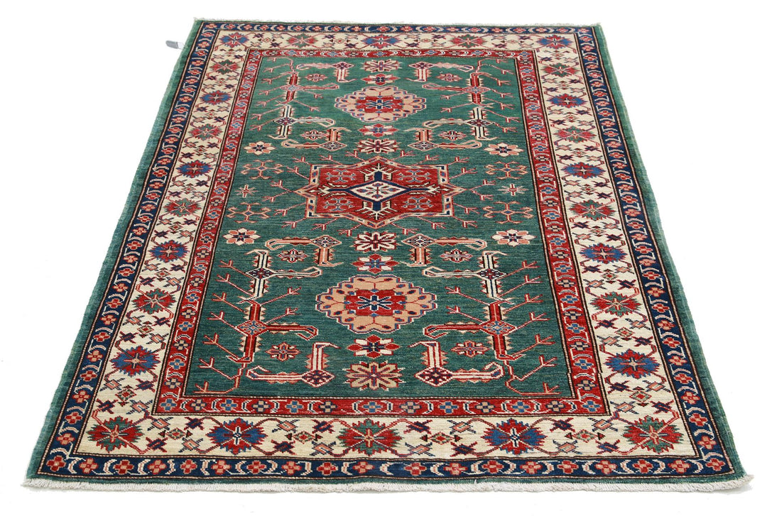Kazak 3’ 10” x 5’ 0″ - No. AV57222 - ALRUG Rug Store