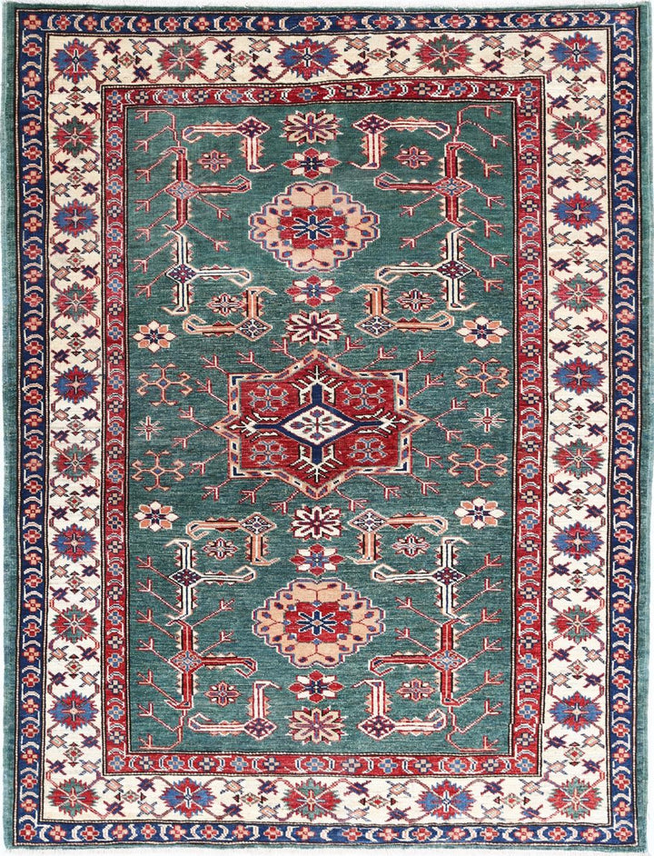 Kazak 3’ 10” x 5’ 0″ - No. AV57222 - ALRUG Rug Store
