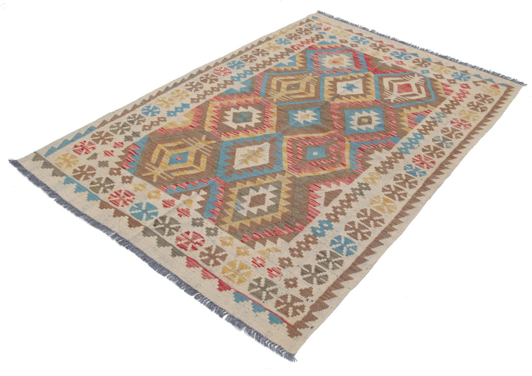 Kilim 4’ 5″ x 6’ 4″ - No. AV86874 - ALRUG Rug Store