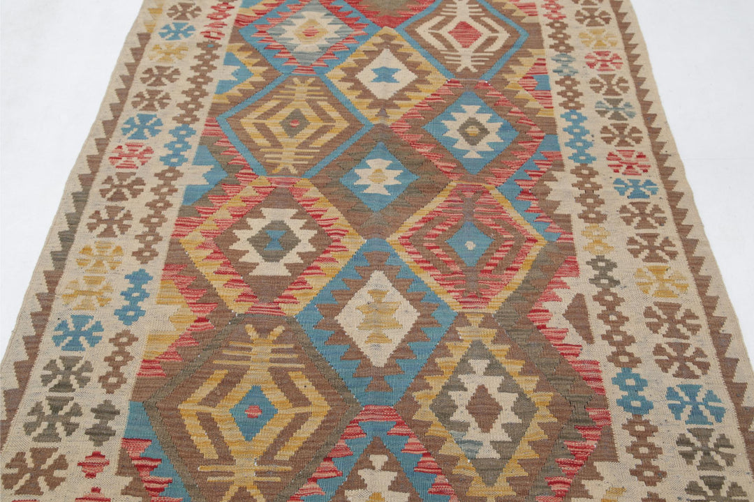 Kilim 4’ 5″ x 6’ 4″ - No. AV86874 - ALRUG Rug Store