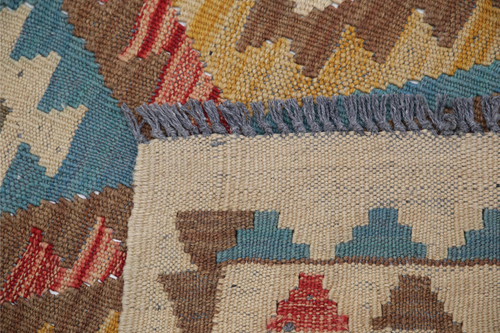 Kilim 4’ 5″ x 6’ 4″ - No. AV86874 - ALRUG Rug Store