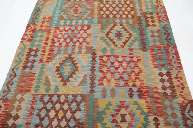 Kilim 4’ 9″ x 6’ 6″ - No. AV51371 - ALRUG Rug Store