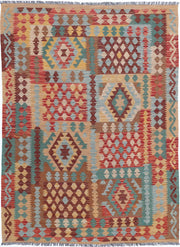 Kilim 4’ 9″ x 6’ 6″ - No. AV51371 - ALRUG Rug Store