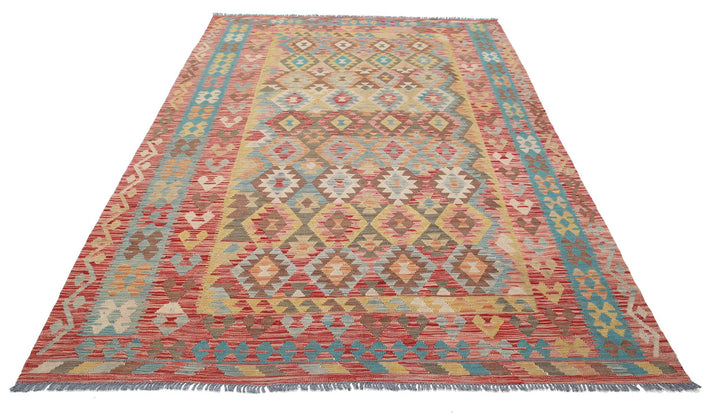 Kilim 6’ 4″ x 9’ 9″ - No. AV59645 - ALRUG Rug Store