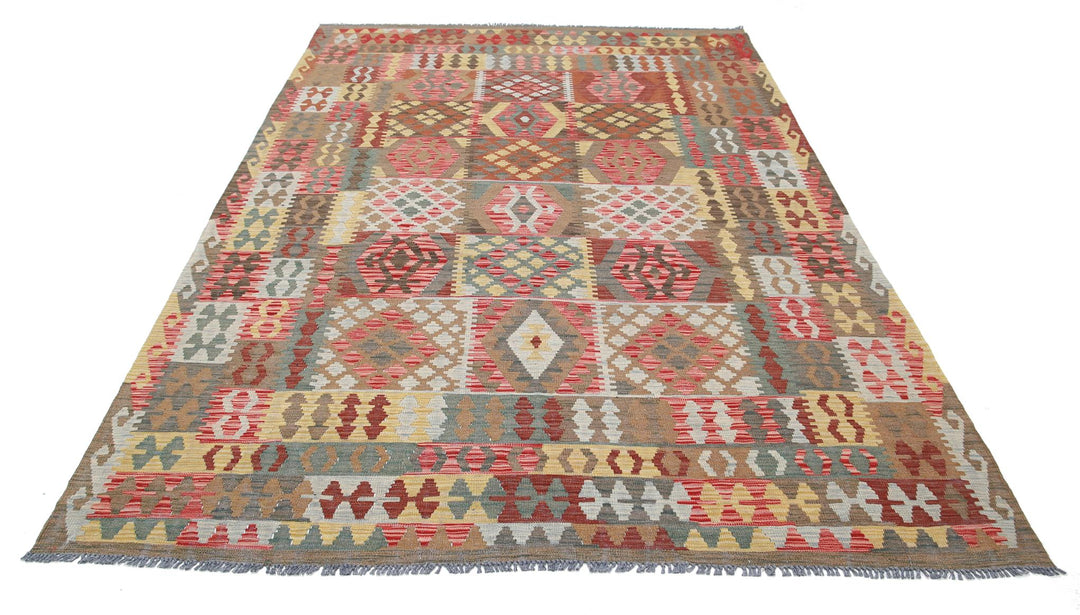 Kilim 6’ 5″ x 9’ 7″ - No. AV50213 - ALRUG Rug Store