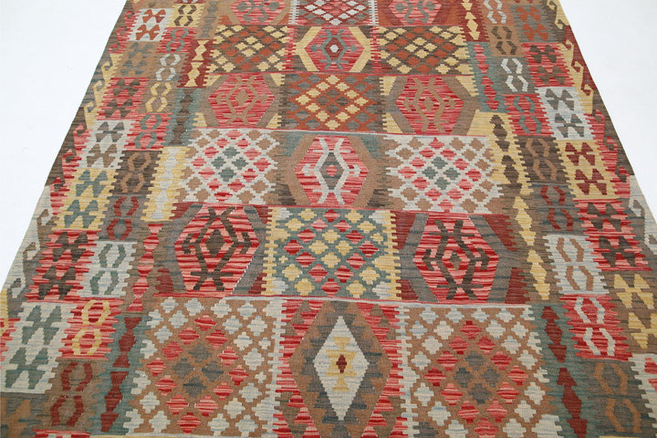 Kilim 6’ 5″ x 9’ 7″ - No. AV50213 - ALRUG Rug Store