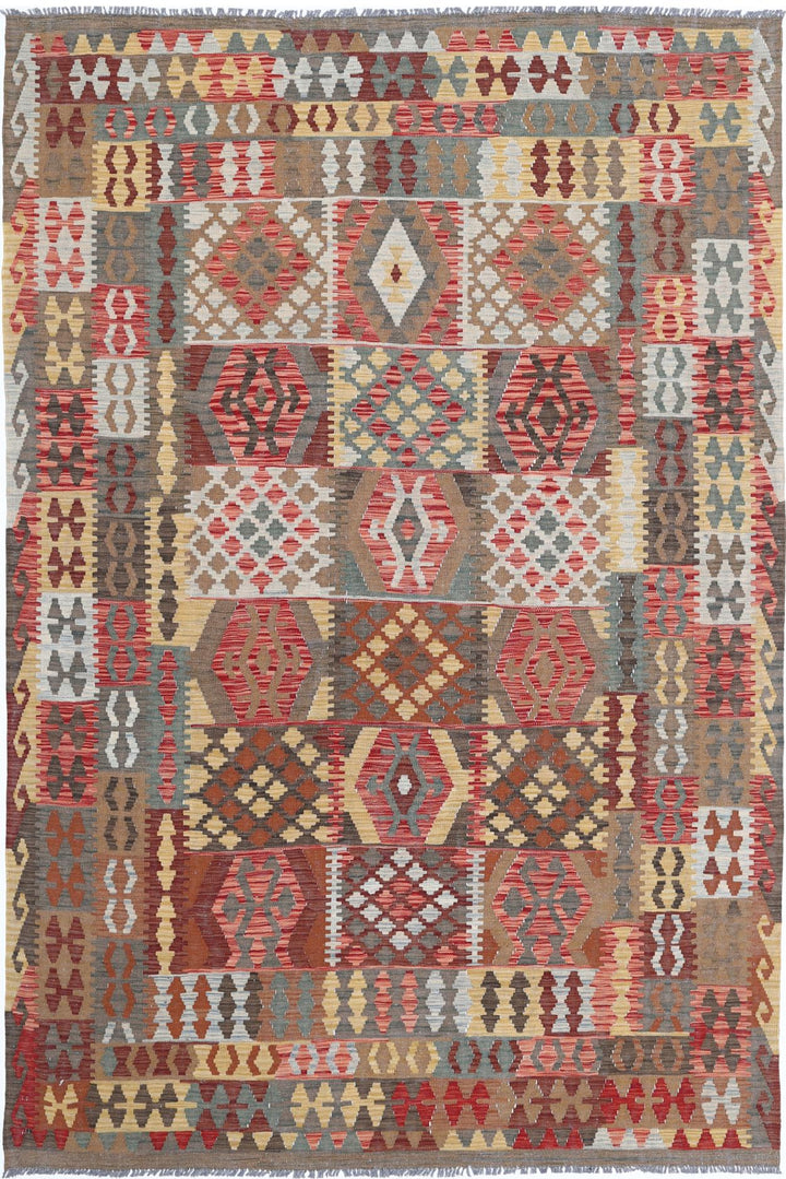 Kilim 6’ 5″ x 9’ 7″ - No. AV50213 - ALRUG Rug Store