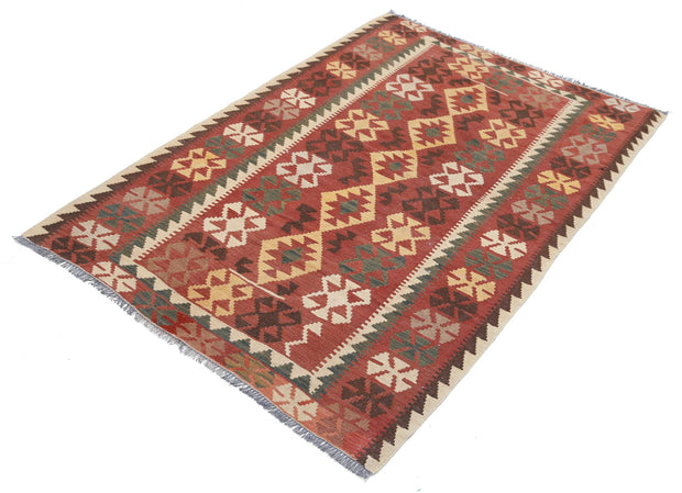 Kilim 3’ 8″ x 5’ 5″ - No. AV89887 - ALRUG Rug Store